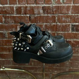 Punk Studded Platform Boots